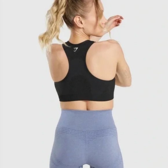 Gymshark Vital Seamless Sports Bra - Black - Picture 4 of 4